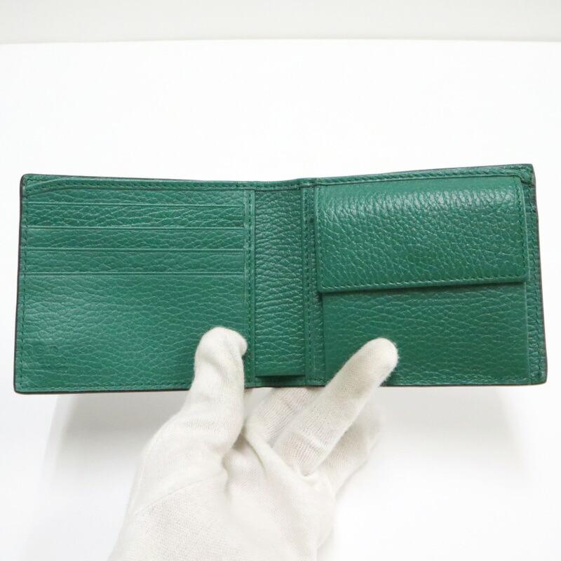 GUCCI グッチ インターロッキングG・2つ折りコンパクト財布 ブラック