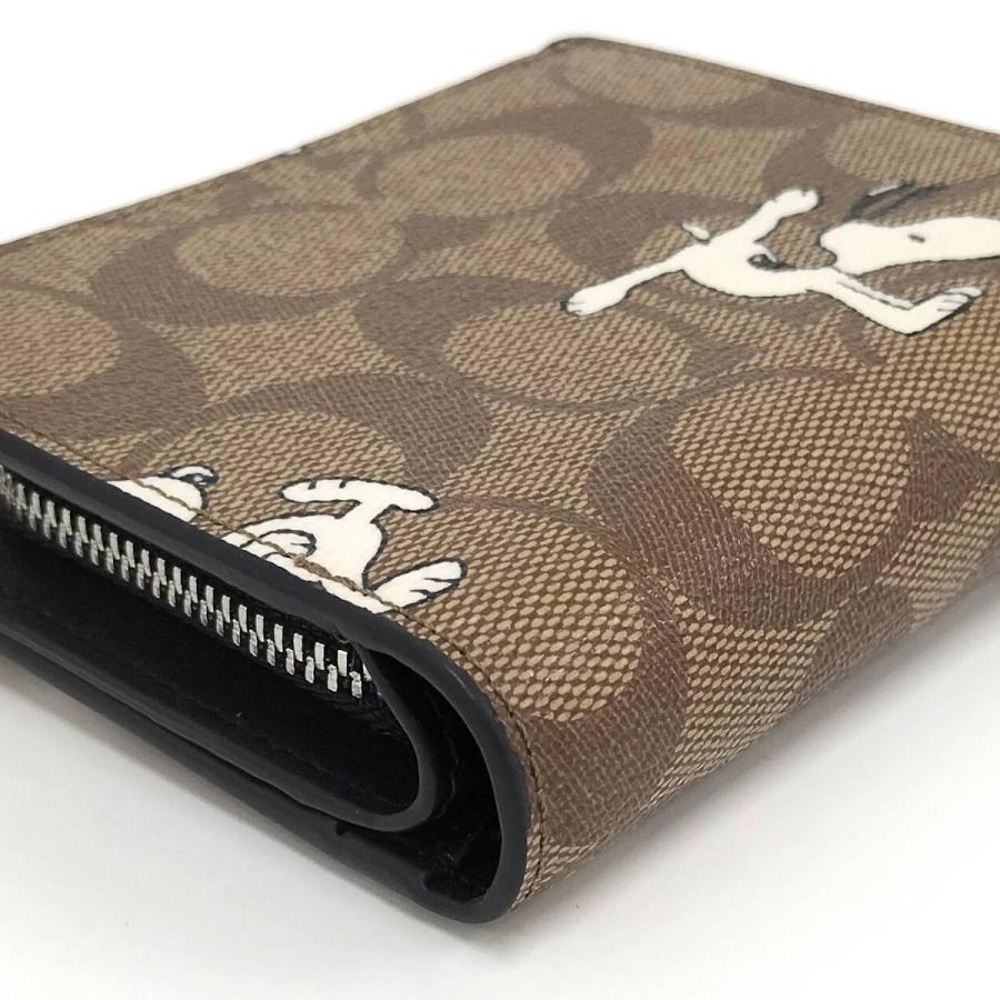 COACH（コーチ） 二つ折り財布 スヌーピー コラボ シグネチャー