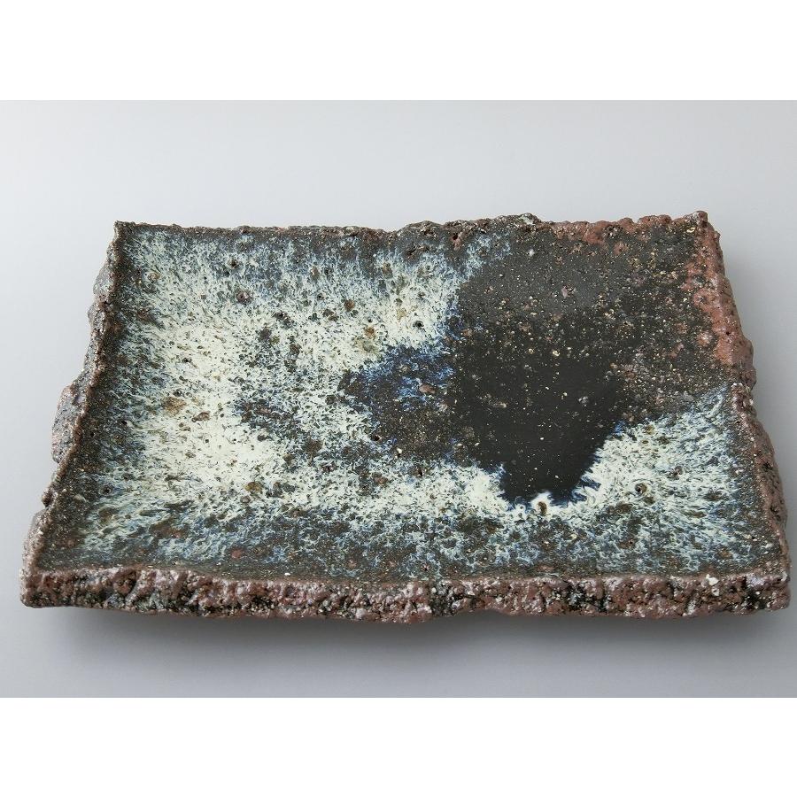 中川自然坊 絵唐津四方皿 未使用品 中川自然坊 絵唐津四方皿 未使用品