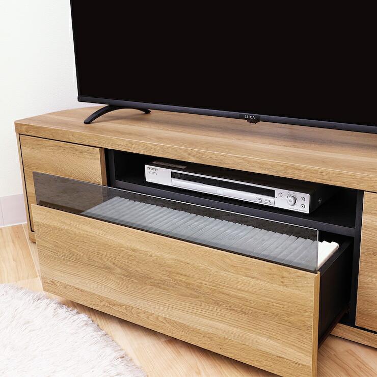 白井産業 ロコインテ テレビ台 幅130cm NA WH DK ROC-3513DH