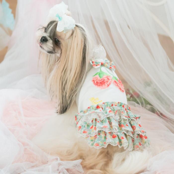 希少】きゃんナナ いちごワンピース ホワイト S+Mサイズ 楽天市場