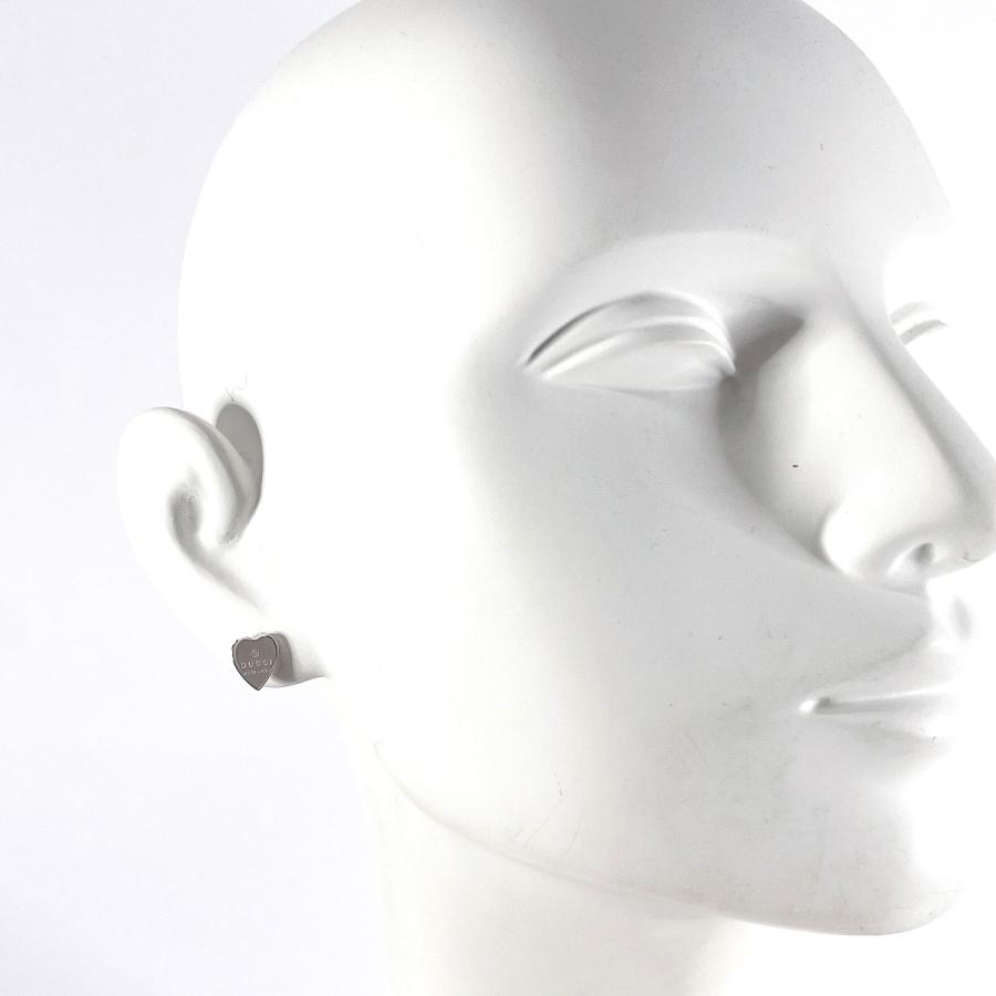 GUCCI（グッチ） ピアス トレードマーク ハートシェイプ シルバー925