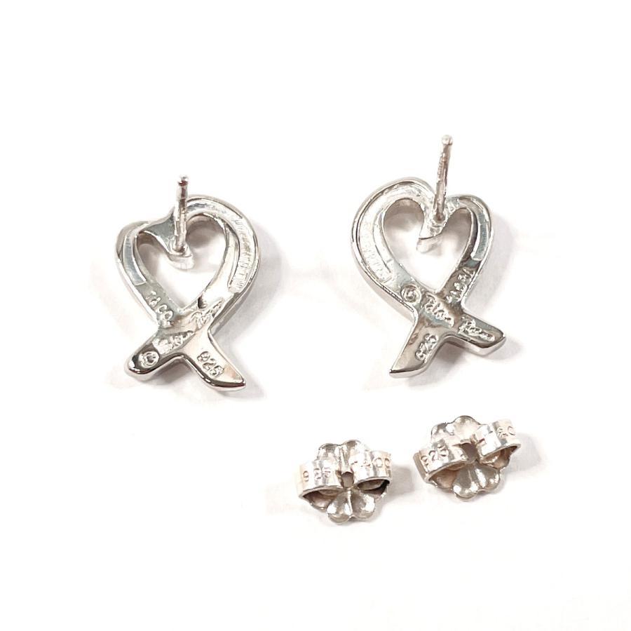 TIFFANY ティファニー ピアス ラビングハート パロマピカソ 両耳 銀