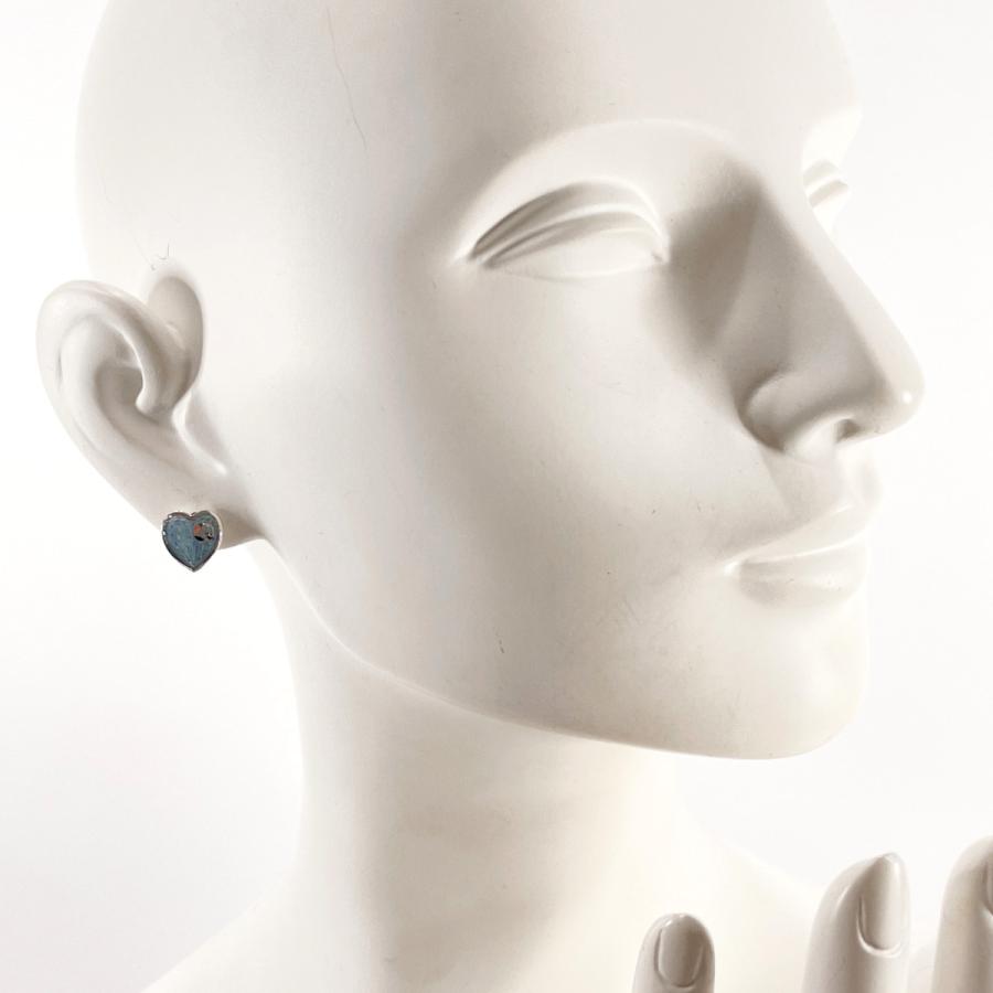 GUCCI（グッチ） ピアス ハート インターロッキングG シルバー925/樹脂