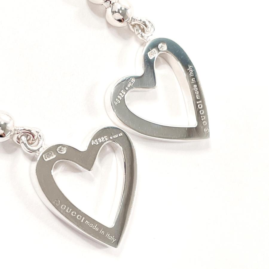 GUCCI（グッチ） ピアス ハート ボールチェーン シルバー925