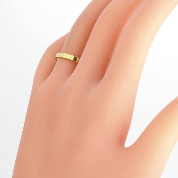 Jewelry i（ジュエリーアイ） 平打ち リング 2.5mm幅 18金 指輪 メンズ