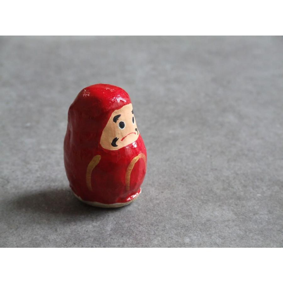 郷土玩具 民藝 山形県 山形張子 岩城人形店 ダルマ 小 赤 だるま 達磨