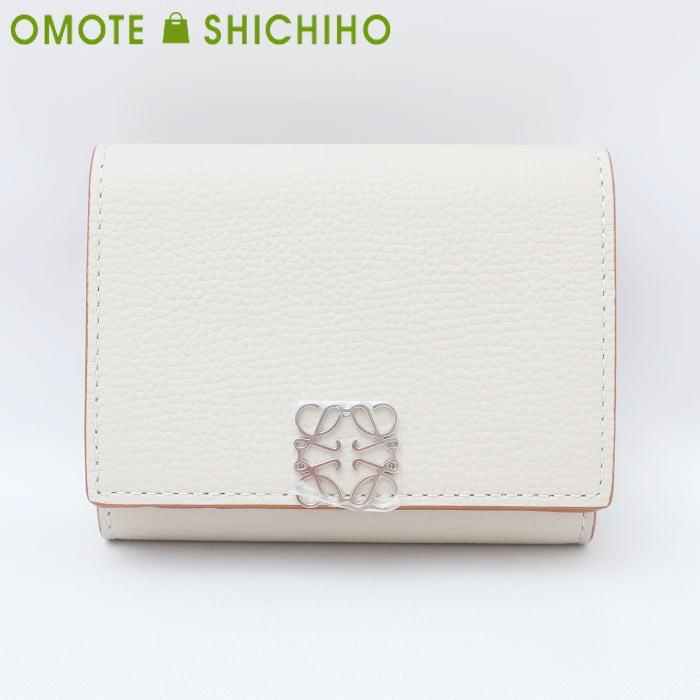 LOEWE（ロエベ） アナグラム トライフォールド ウォレット ペブル