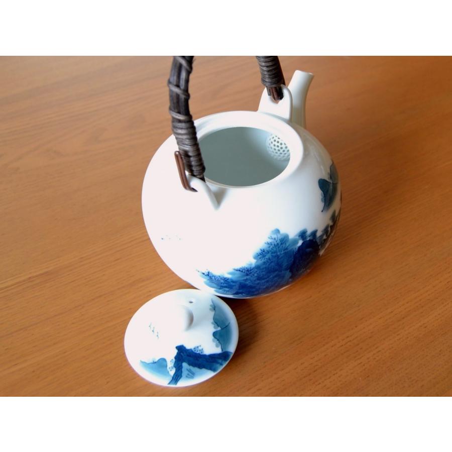 茶器セット 日本茶 高級 有田焼 畑萬陶苑 鍋島山水 汲出し土瓶茶器揃