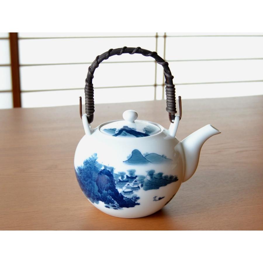 茶器セット 日本茶 高級 有田焼 畑萬陶苑 鍋島山水 汲出し土瓶茶器揃