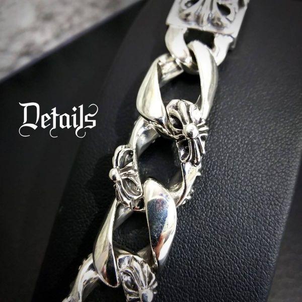 シルバー 925 フローラルクロス ウォッチ ブレスレット ベルト バンド