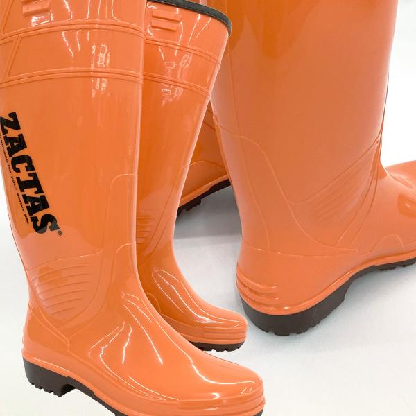 耐油長靴防寒ザクタス 北海道限定色オレンジ 日本製防寒長靴 弘進ゴム