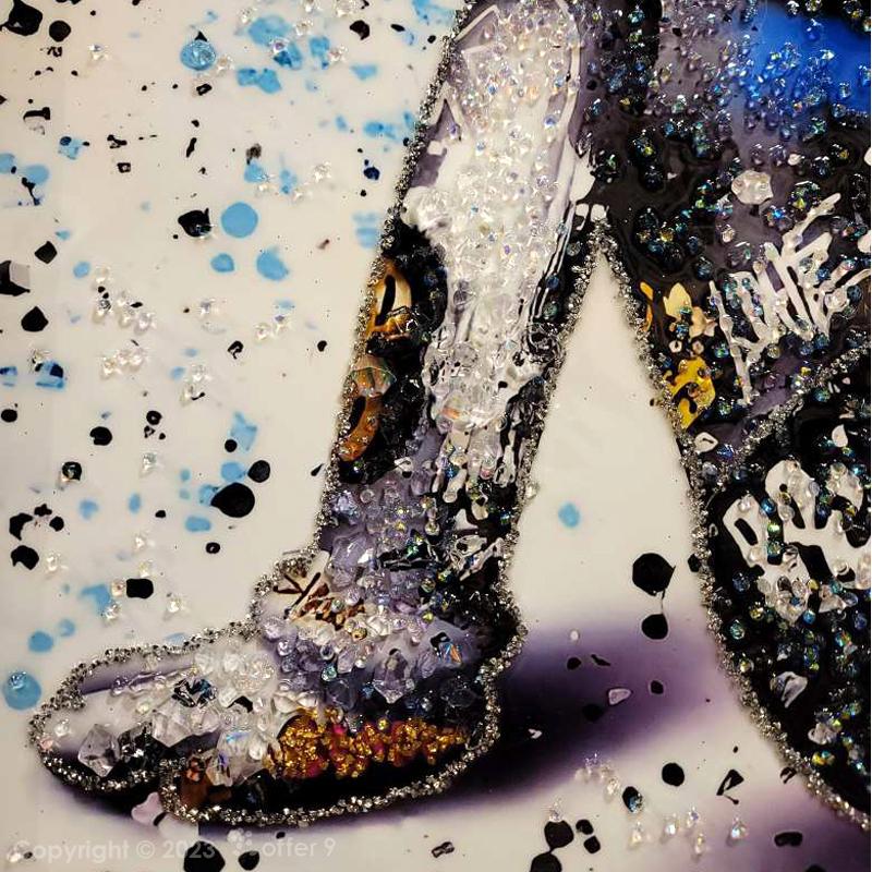 アートパネル ブランドオマージュ 水晶絵 クリスタル アートフレーム