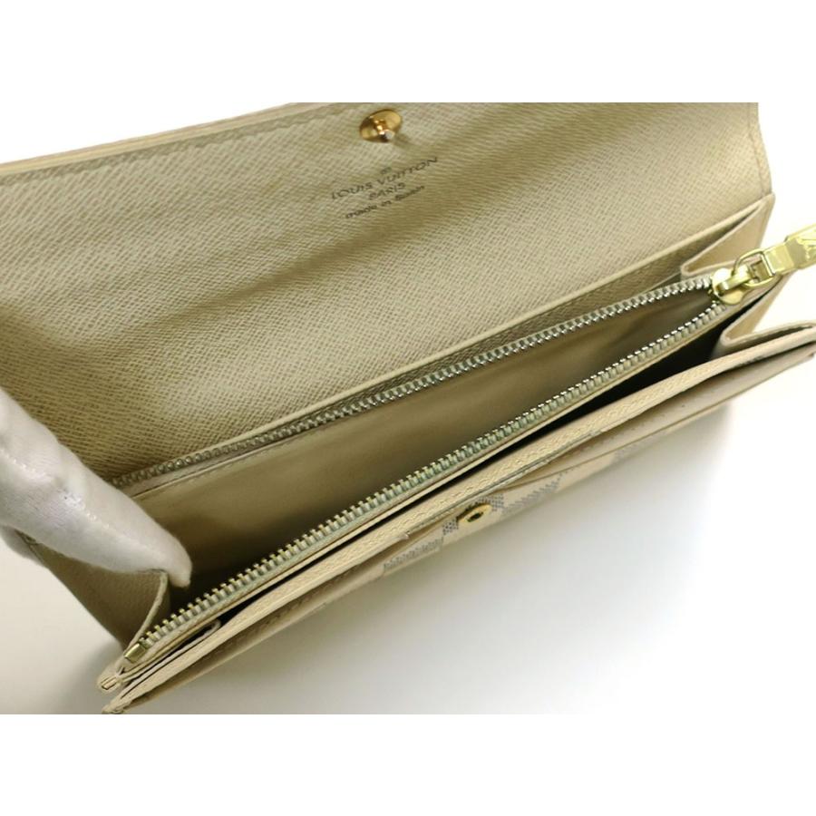 ルイヴィトン ダミエ アズール ポルトフォイユ・サラ 長財布 N61735