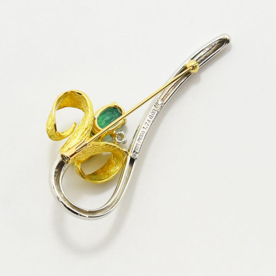 TASAKI（タサキ） ブローチ 田崎 花 フラワー トルマリン 1.74