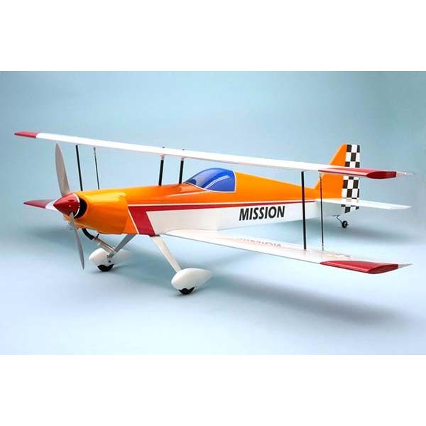 ミッション60 OK模型 11283 フィルム貼り完成機 複葉機 PILOT ラジコン