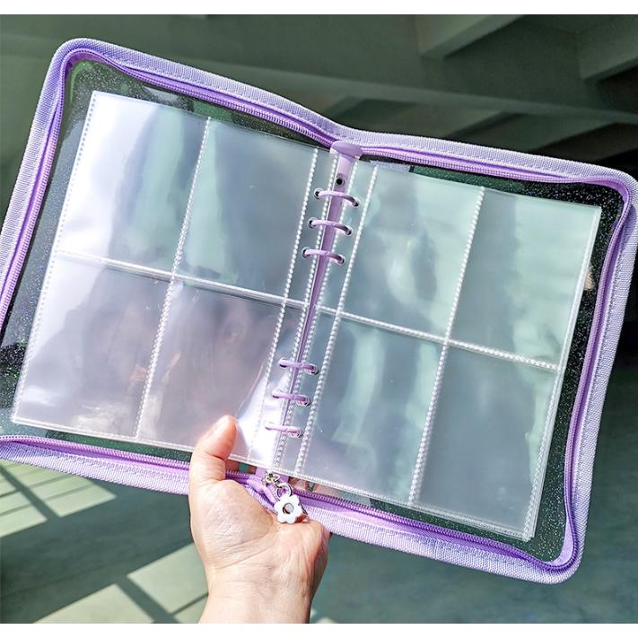 13 リフィル クリアポケット トレカ 10枚 A5 6穴 サイズ 両面 ファイル