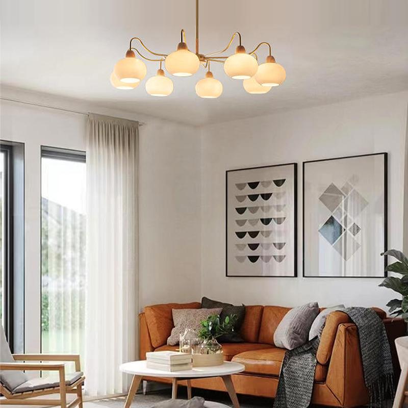 AAAZM シャンデリア 北欧 おしゃれ LED電球 枝型 天井照明器具 ガラス