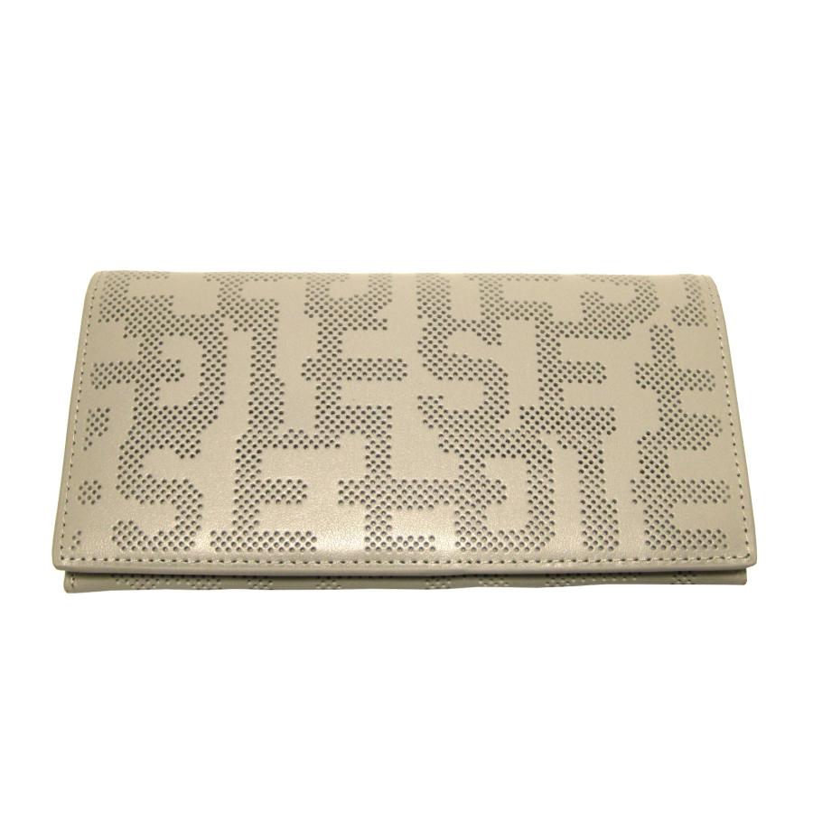 DIESEL（ディーゼル） パンチングレザー モノグラム柄 2Way 小銭入れ