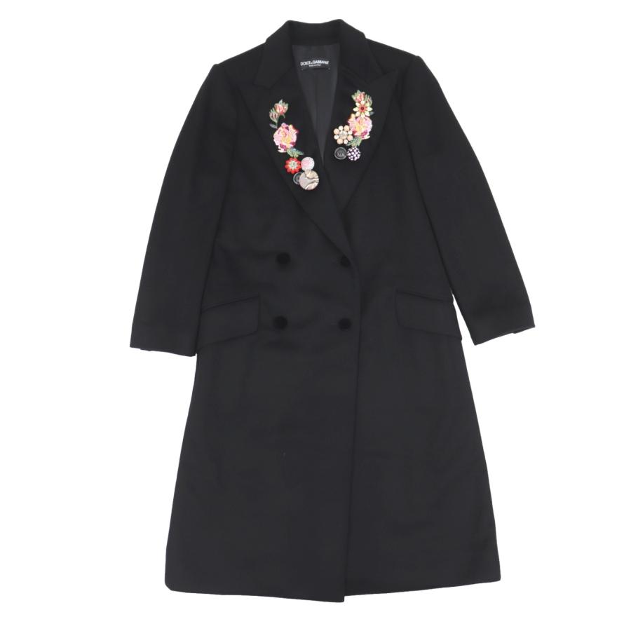 DOLCE&GABBANA】チェスターコート カシミヤ混 ブラック 【公式通販】