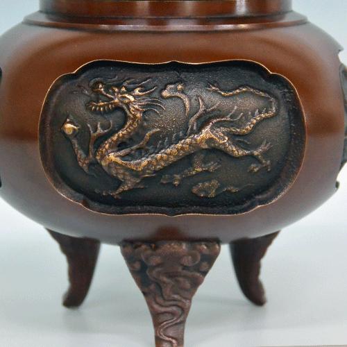 銅製四神香炉 石黒真人（号孫七）作 : 大瑠堂 - 通販 - Yahoo!ショッピング
