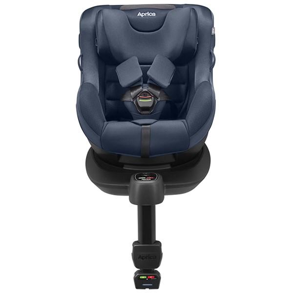 美品✨Aprica クルリラAD チャイルドシート ISOFIX ショップ ネイビー