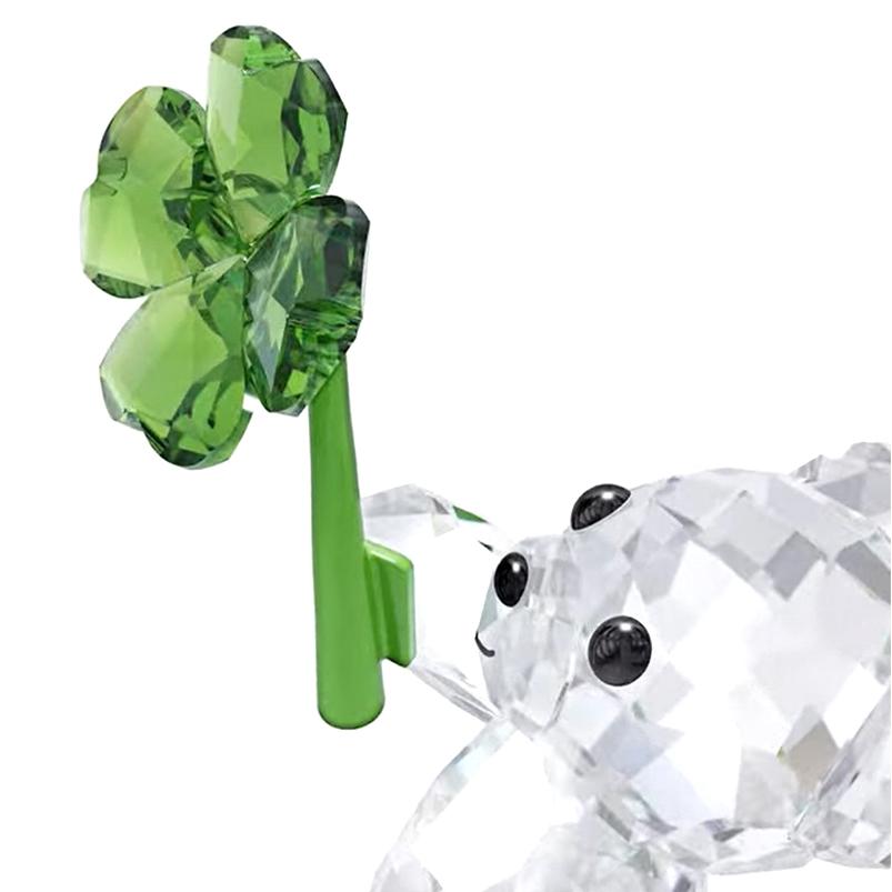 スワロフスキー 箱有り クリスベア クローバー swarovski