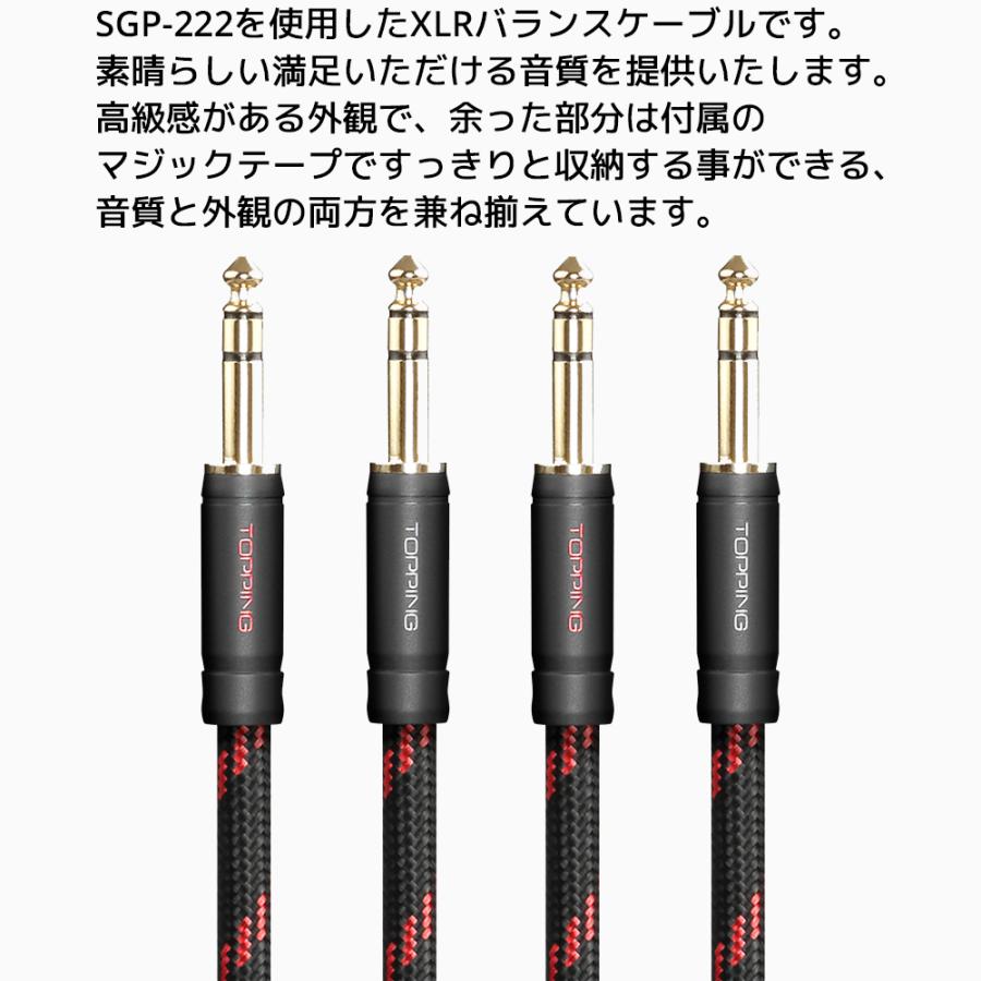 TOPPING Topping TRS - TRS ケーブル 75cm 2本セット TCT1-75