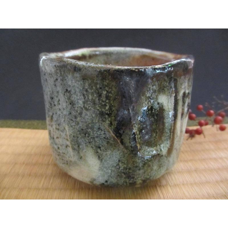 加藤健 陶器製茶碗 青灰色源九郎窯