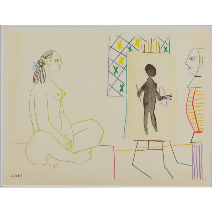 パブロ ピカソ 『 人間喜劇 より VIII 』 版画 リトグラフ 1954年パリ