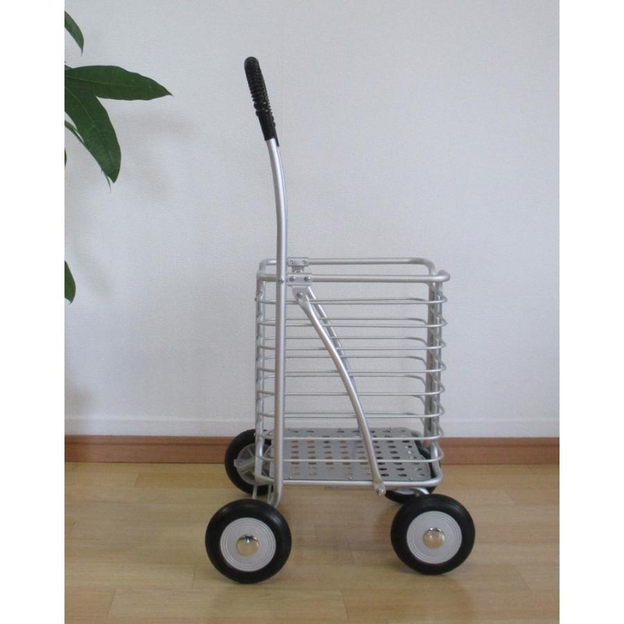 アルミカート ショッピングカート 軽量 4輪 シンプル 手引き