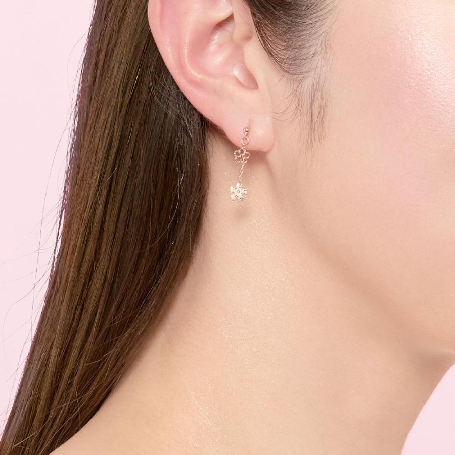 Jewel closet by L&Co. ピアス レディース 10金 K10 地金 ピンク