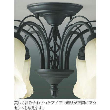 コイズミ BAE5601 アンティーク調 シャンデリア 照明器具 6灯