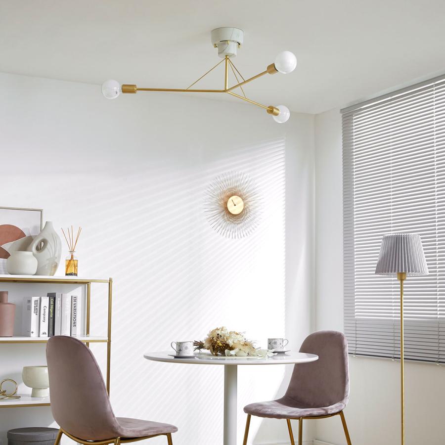 LOWYA（ロウヤ） 照明 シーリングライト 3灯 おしゃれ 幅78cm リビング