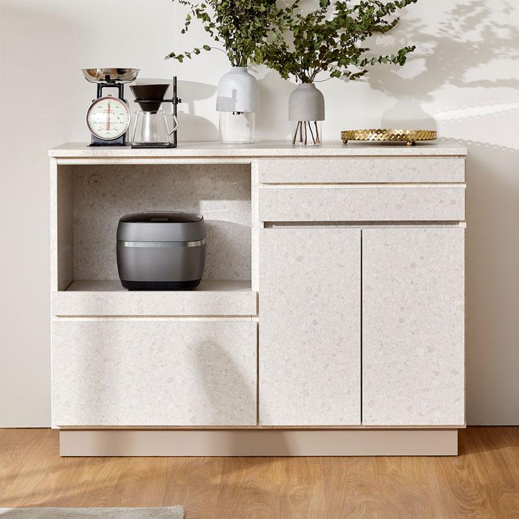 あきら】LOWYA キャビネット サイドボード キッチンカウンター あきら