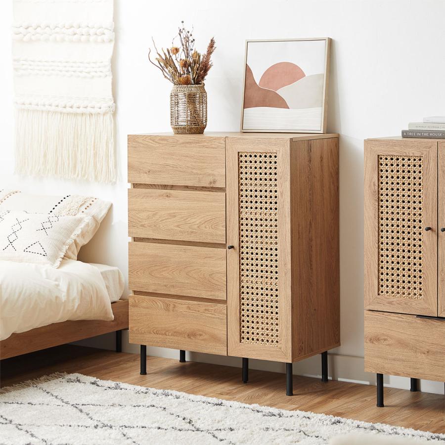 LOWYA（ロウヤ） 収納棚 チェスト キャビネット リビングボード サイド