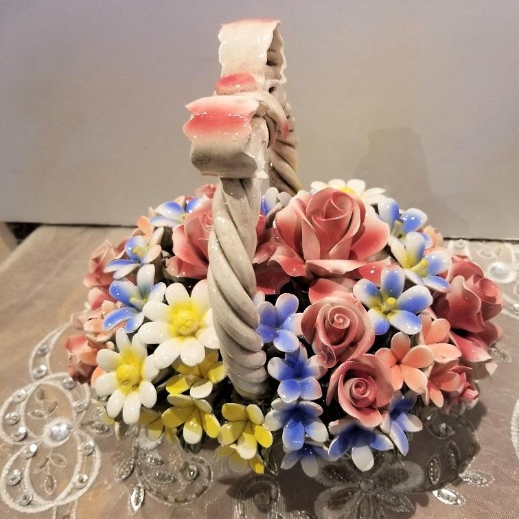 イタリア製陶花 フラワーバスケット : ロックハート城ショップ - 通販