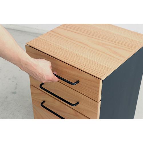 東馬（Tohma） ワゴン サイドチェスト 木製 北欧 キャスター付き