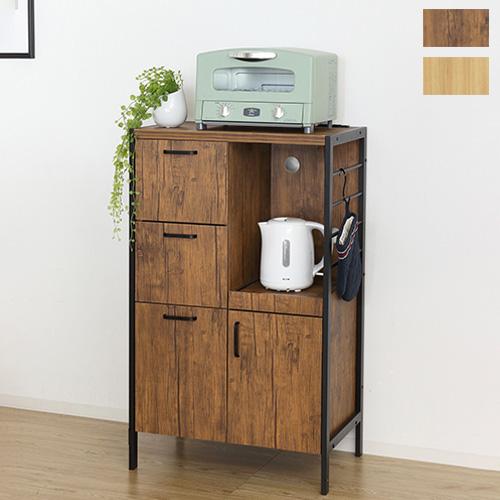 食器棚 幅60×高さ100cm キャビネット キッチン収納 キッチンカウンター