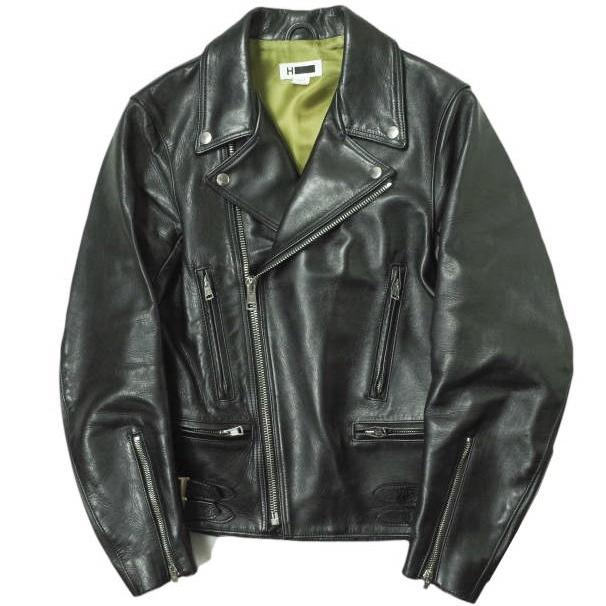 H BEAUTY＆YOUTH エイチ 日本製 HORSE LEATHER DOUBLE RIDERS ホース