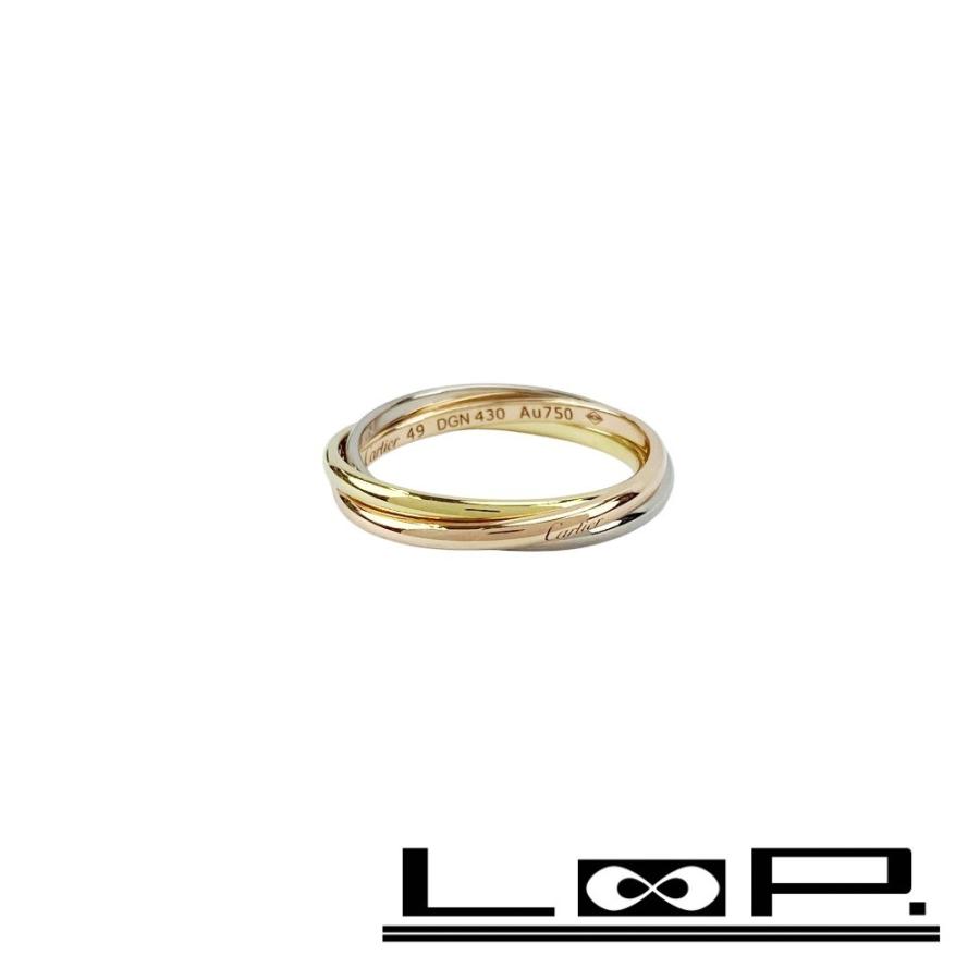 □新同□磨き済□ カルティエ トリニティ リング 指輪 シルバー