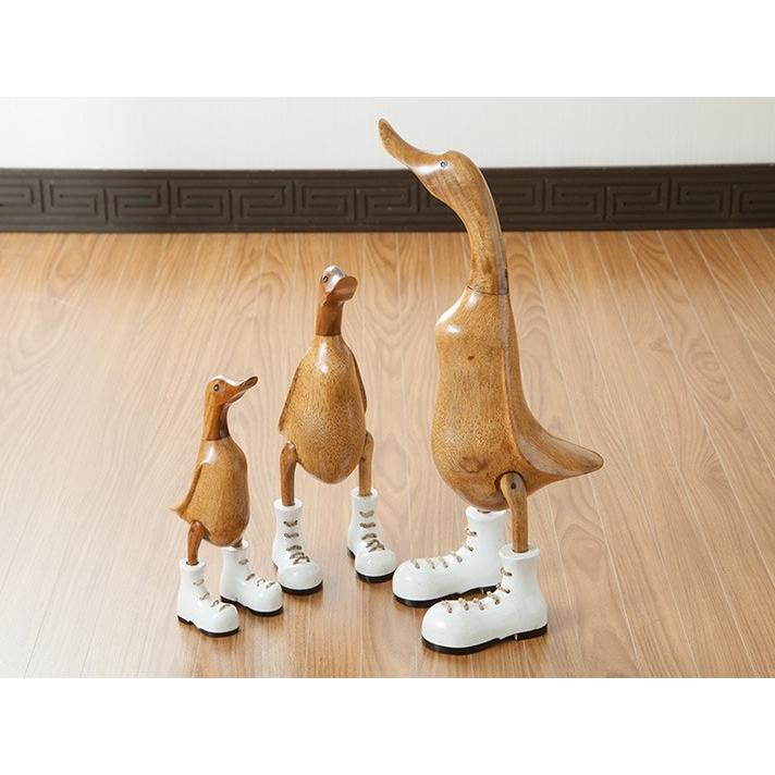 アジアン雑貨 バリ雑貨 あひる アヒル インテリア 木製 置物 オブジェ