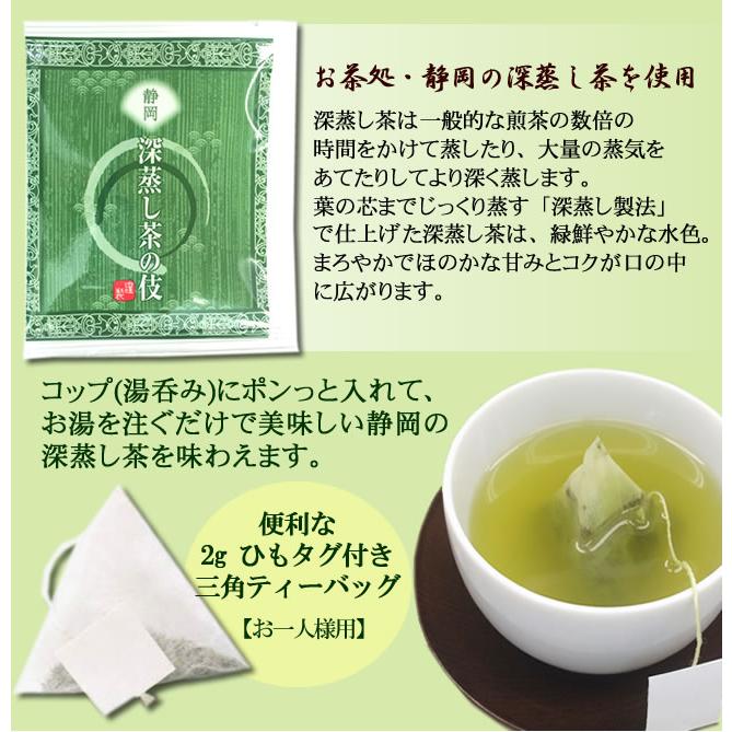 静岡茶 深蒸し茶の伎 2g×100個，静岡の深蒸し茶ティーバッグ 2g×100P