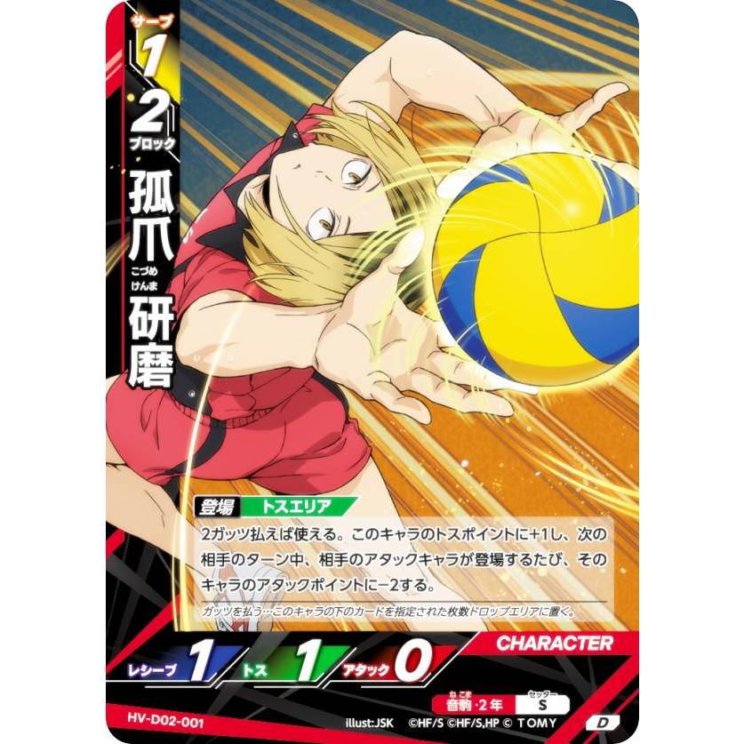 バボカ 孤爪研磨 サイン 頂 2枚セット ハイキュー！！ バボカ 孤爪研磨