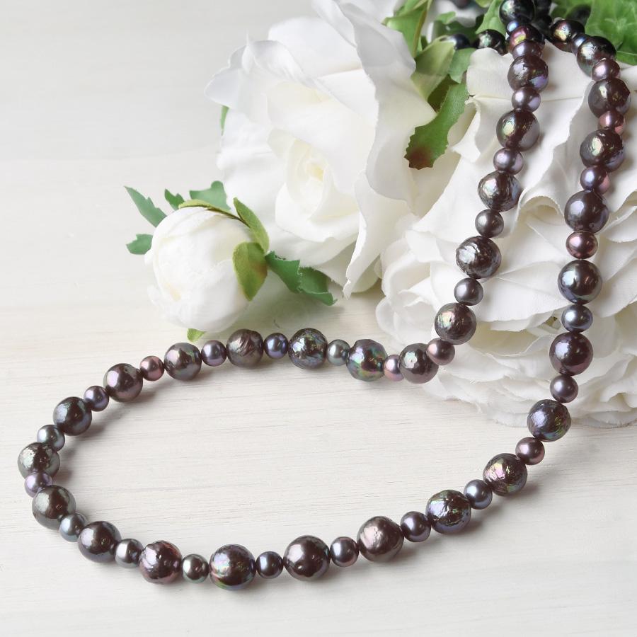 黒淡水パールとブロンズのロザリオ 難あり 【公式通販】