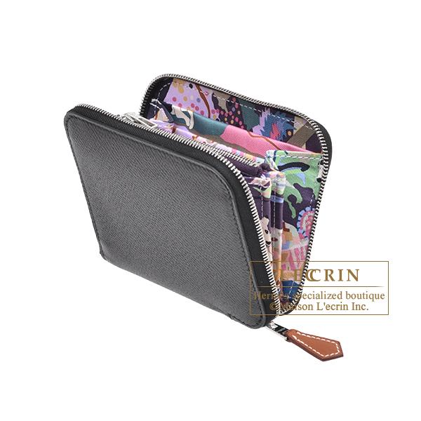 HERMES（エルメス） アザップ シルクイン コンパクト ブラック/ カシス