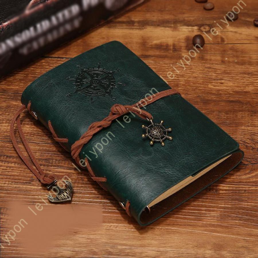 インドのアンティーク雑貨✨魔法のジャーナル✨天然レザー製／ノート