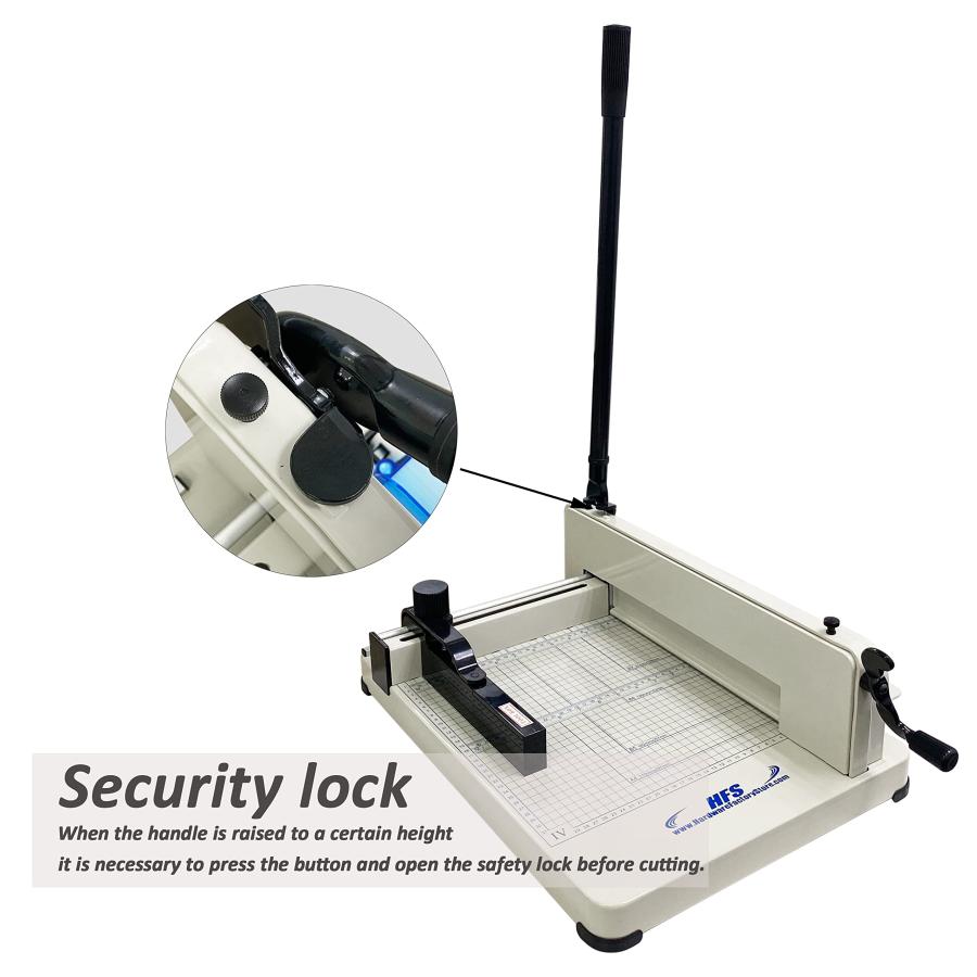 HFS(R) ペーパーカッター (A4 ホワイト) 大型裁断機 400枚まで 事務