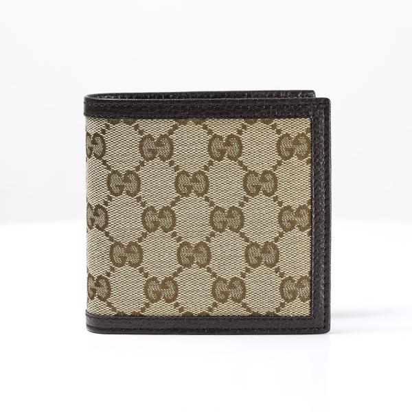 GUCCI（グッチ） GGCANVAS Bi-Fold Wallet 折りたたみ財布 二つ折り