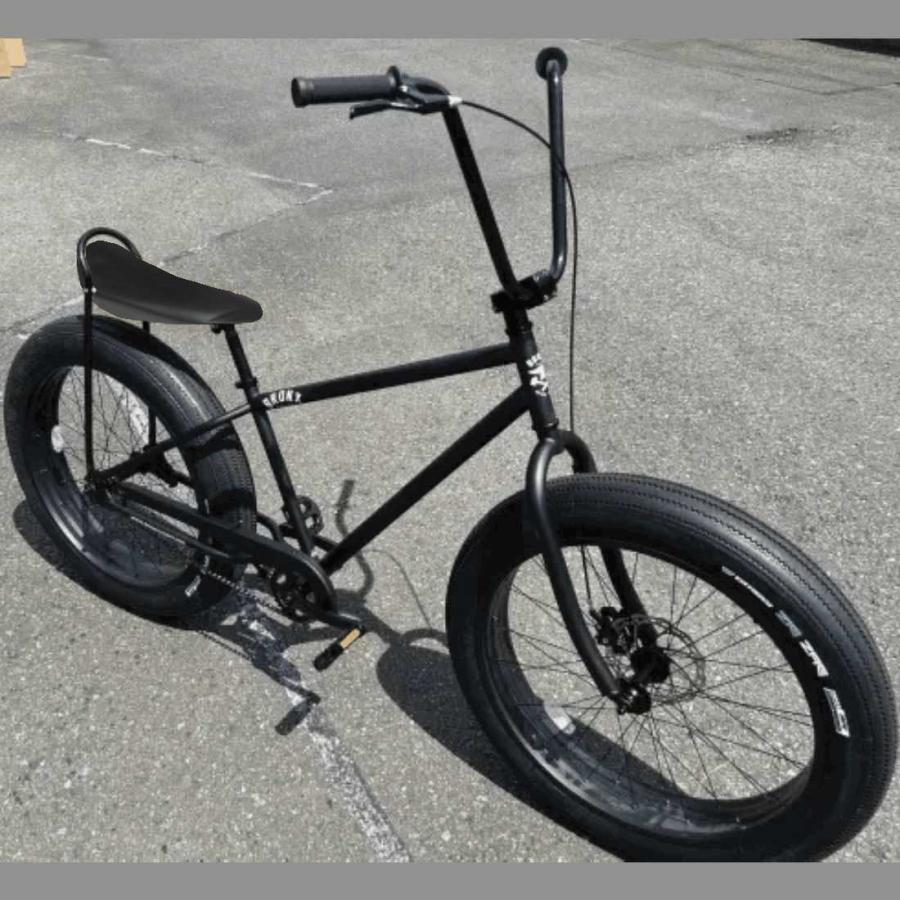 自転車 BRONX 26BRONX-CUSTOM マットブラック×ブラックリム ブロンクス